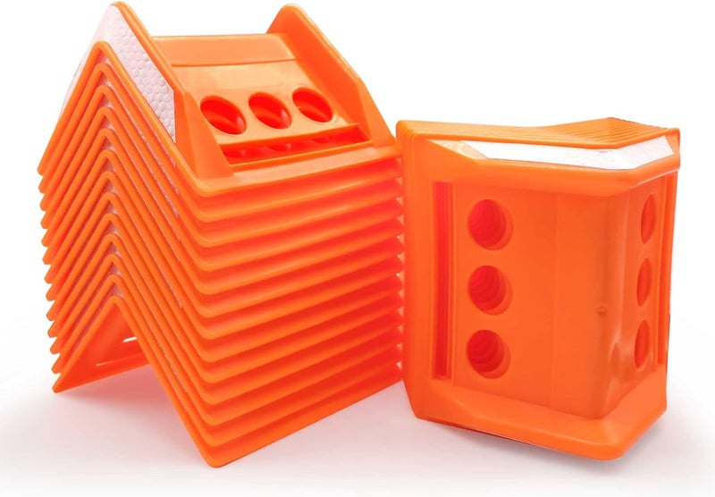 SALUINOKI Flatbed Edge Corner Protector Holder (24 Pack) Ratchet Strap Protector Heavy Duty Cargos Protector Flatbed Equipment for Shipping Cargo Protection - Image 1